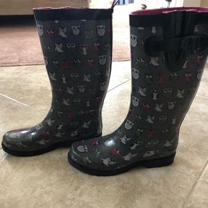 Owl Rain Boots